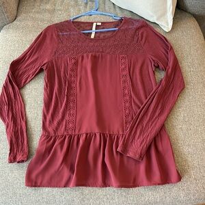 Lauren Conrad women’s long sleeve blouse, size M